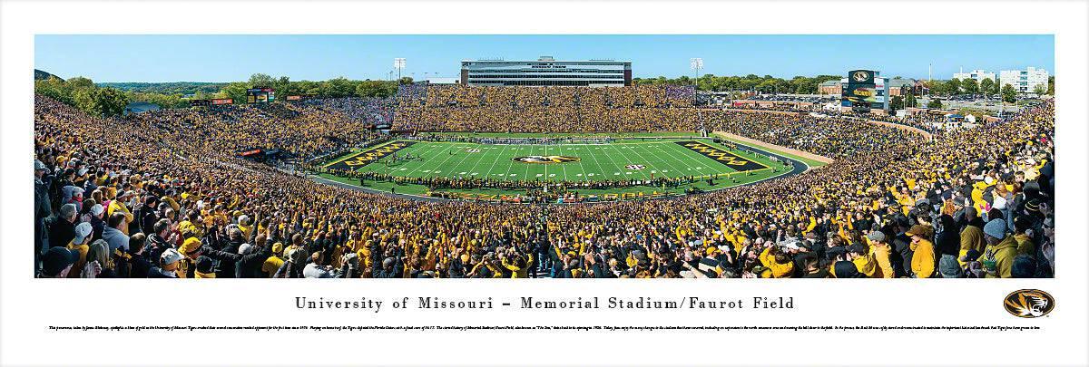 Missouri Tigers Football - 50 Yard Line Day - Unframed - 757 Sports Collectibles