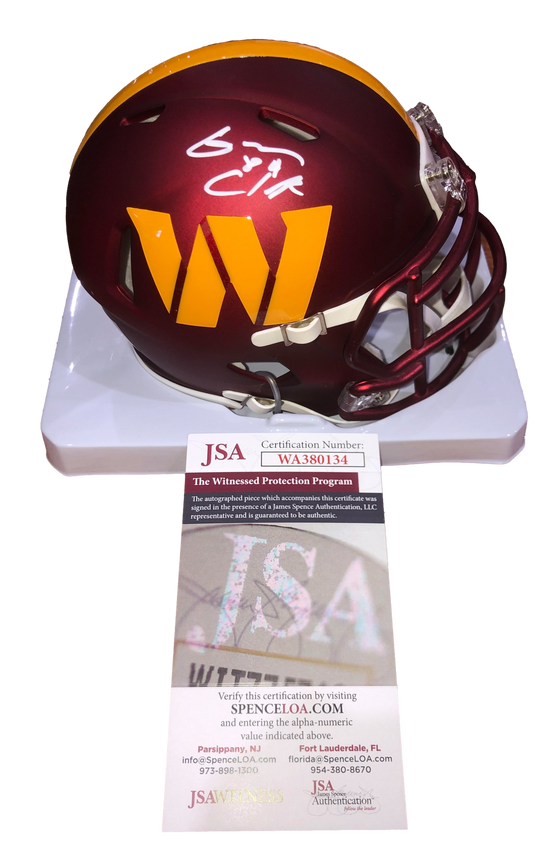 Washington Commanders Gary Clark Signed Auto Mini Helmet - JSA W COA - 757 Sports Collectibles