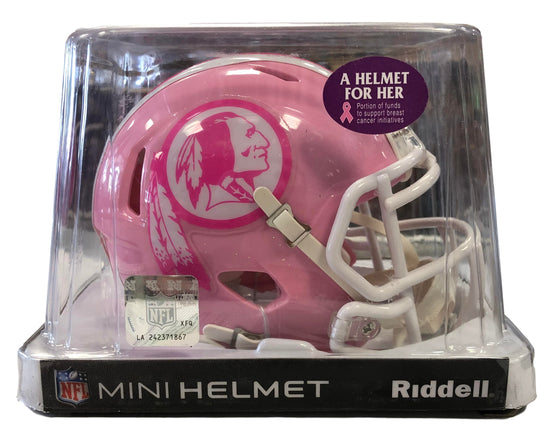 Washington Redskins Pink Alternate Mini Helmet Limited Edition - 757 Sports Collectibles