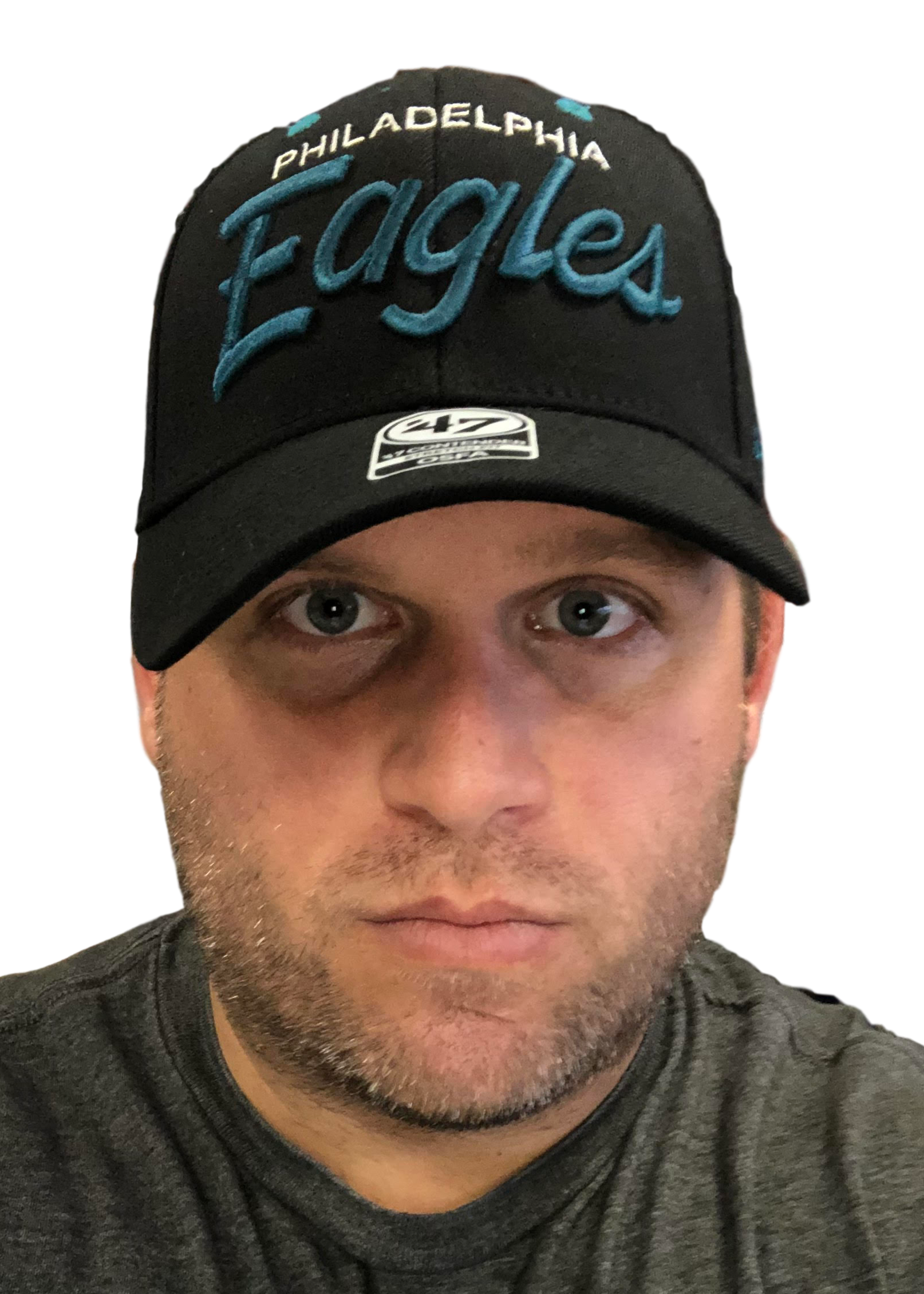 Philadelphia Eagles Script 47 Brand Flex Fit Adjustable Hat OSFM - 757 Sports Collectibles