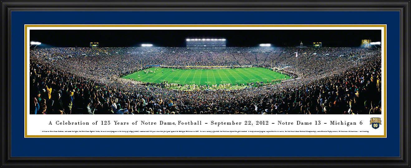 Notre Dame Football - 125th Anniversary - Deluxe Frame - 757 Sports Collectibles