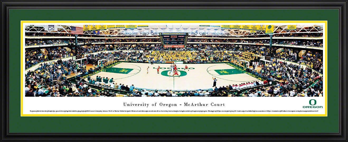 Oregon Basketball - Mac Court - Deluxe Frame - 757 Sports Collectibles