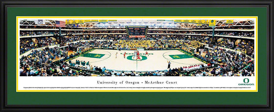 Oregon Basketball - Mac Court - Deluxe Frame - 757 Sports Collectibles