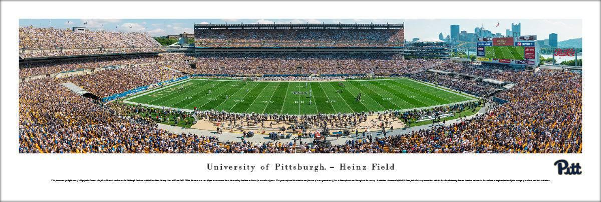 Pittsburgh Panthers Football - 50 Yard Line - Unframed - 757 Sports Collectibles