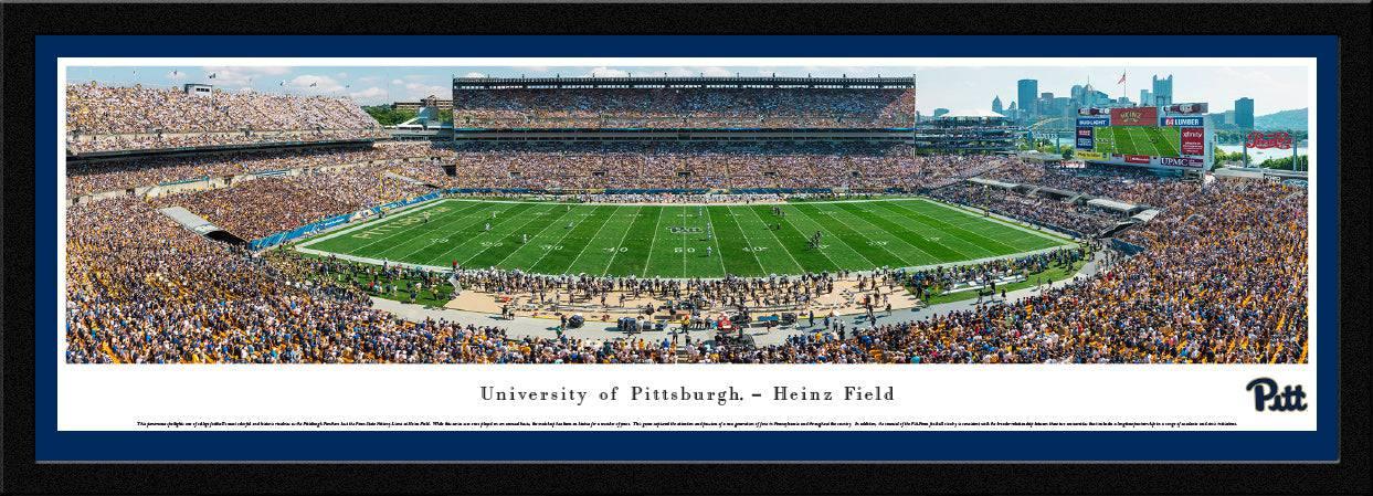 Pittsburgh Panthers Football - 50 Yard Line - Select Frame - 757 Sports Collectibles