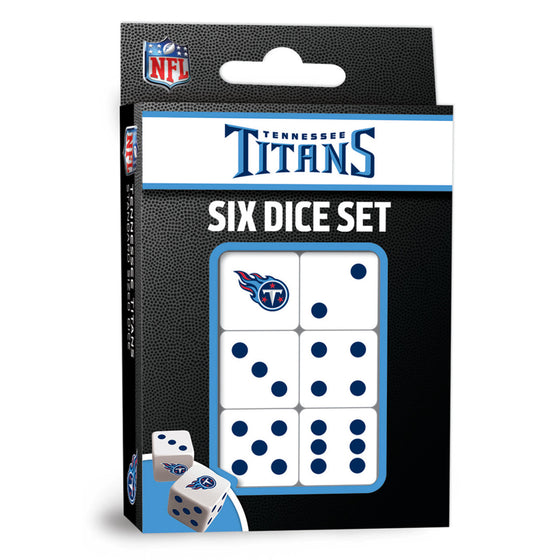NFL Tennessee Titans 6 Piece D6 Gaming Dice Set
