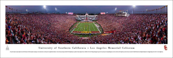 USC Trojans Football - End Zone - Unframed - 757 Sports Collectibles
