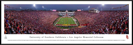 USC Trojans Football - End Zone - Standard Frame - 757 Sports Collectibles