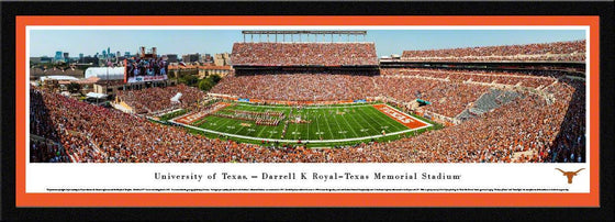 Texas Longhorns Football - 50 Yard Line - Select Frame - 757 Sports Collectibles