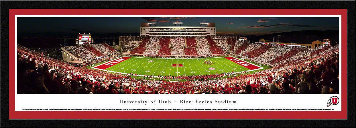 Utah Football - 50 Yard Line Stripe - Select Frame - 757 Sports Collectibles