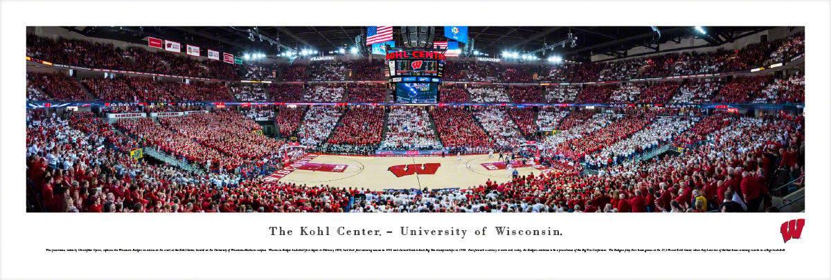 Wisconsin Badger Basketball - Unframed - 757 Sports Collectibles