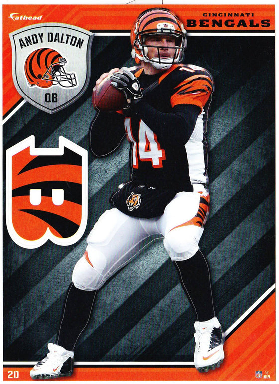 NFL Cincinnati Bengals Andy Daulton Fathead Tradeable Decal Sticker 5x7 - 757 Sports Collectibles