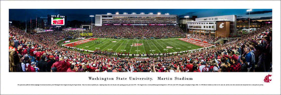 Washington State Football - 50 Yard Line - Unframed - 757 Sports Collectibles