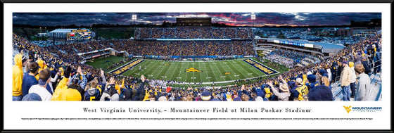 West Virginia Football - 50 Yard Line - Standard Frame - 757 Sports Collectibles
