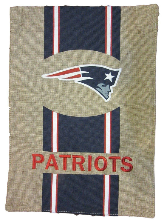 NFL New England Patriots Burlap Garden Flag 12.5" x 18" - 757 Sports Collectibles