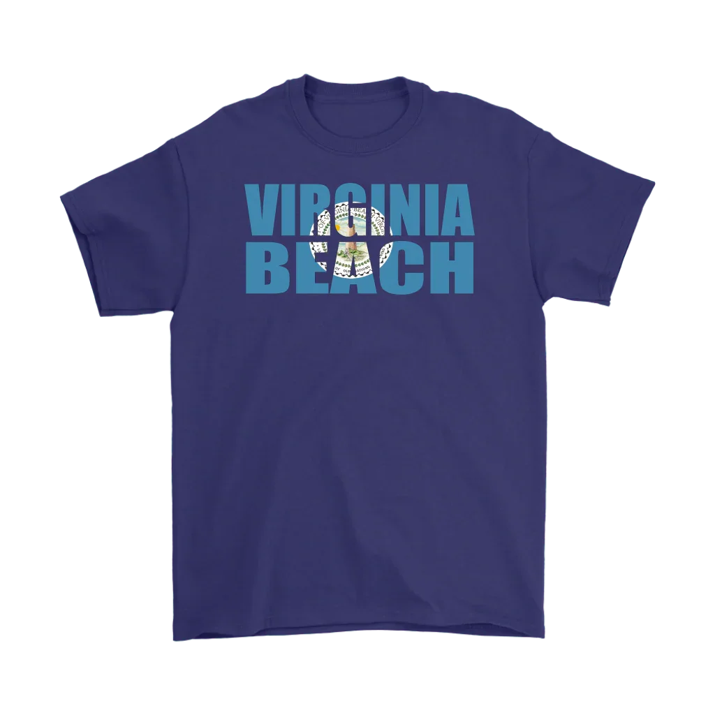 Virginia Beach City Flag T-Shirt - 100% Cotton - S - 5XL - 757 Sports Collectibles
