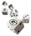 NFL Green Bay Packers 6 Piece D6 Gaming Dice Set