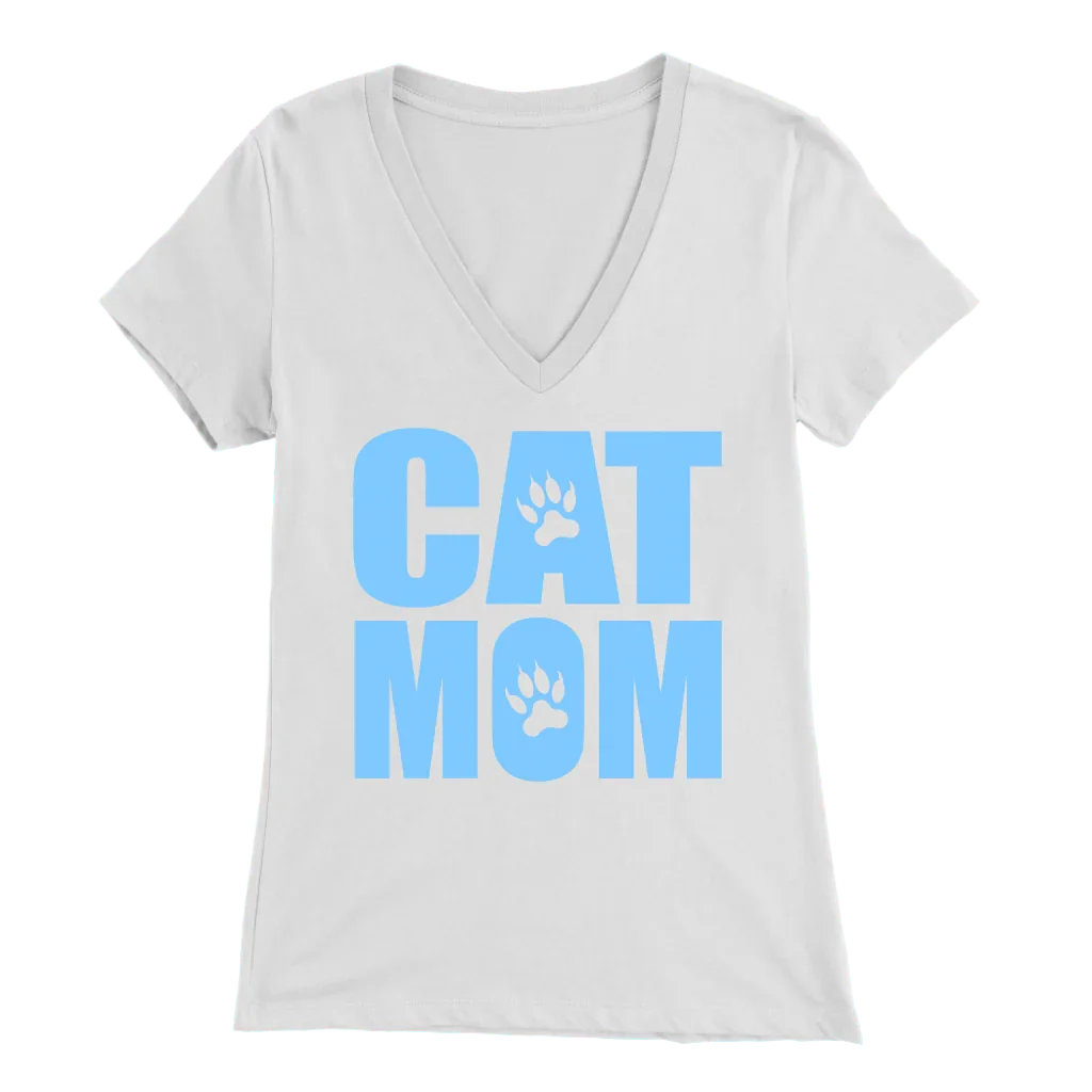 Cat Mom Womens Shirt - 100% Cotton - S - 2XL - 757 Sports Collectibles