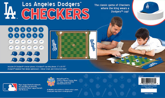 Los Angeles Dodgers Checkers MLB Board Game